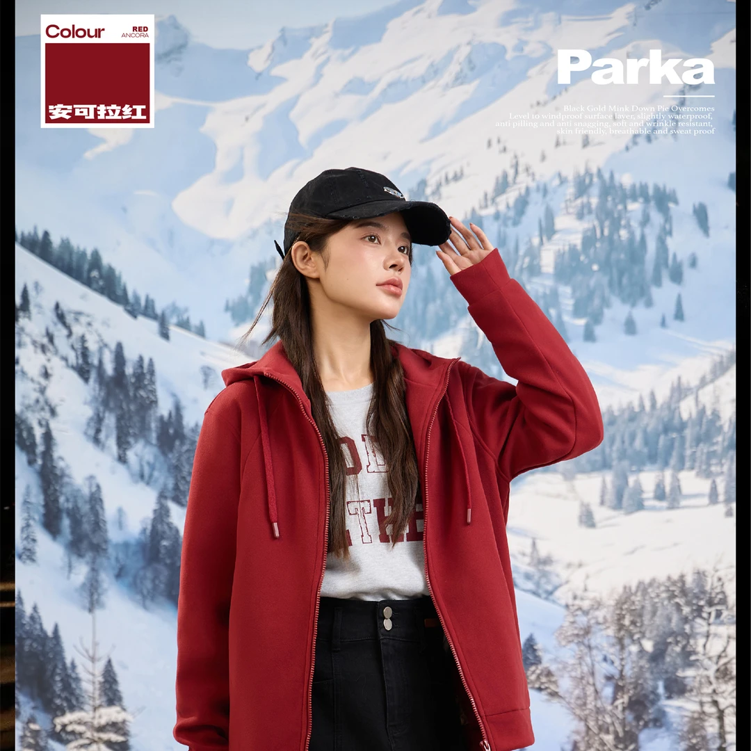 黑金水貂羽绒派克服(情侣款)