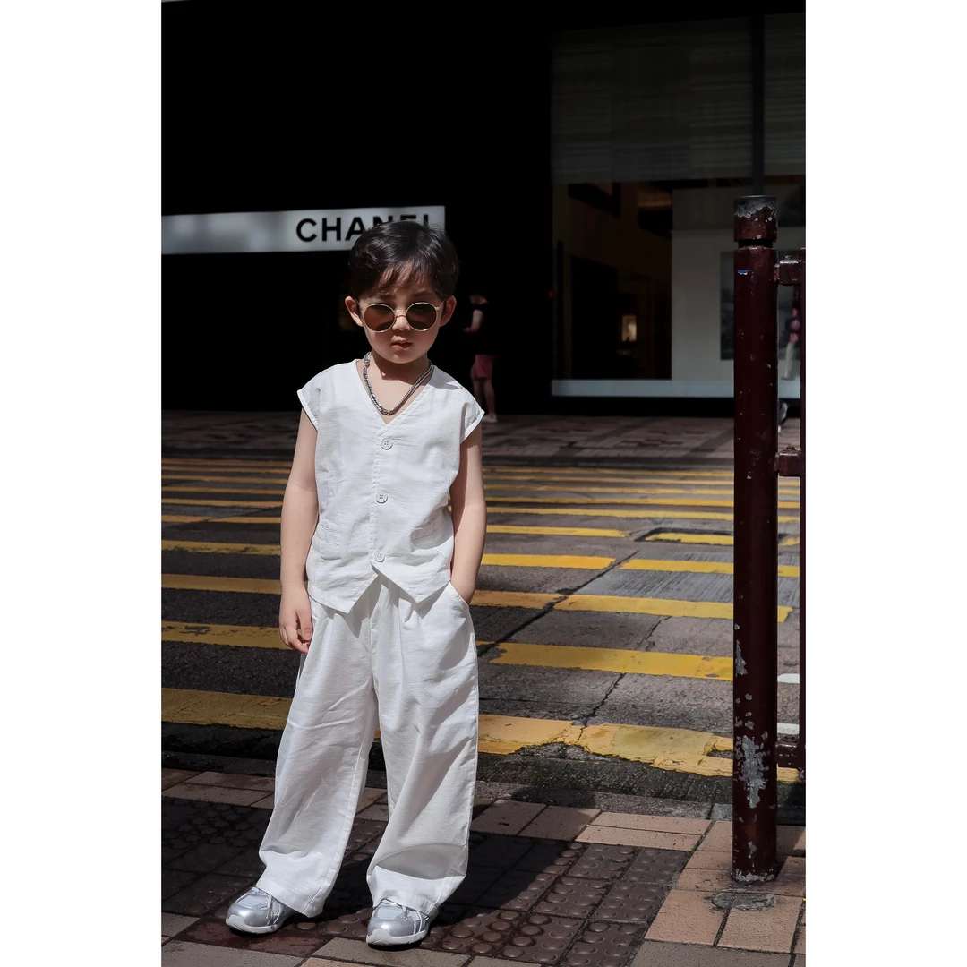 伟伟同款【翩翩年少】2024夏季新款薄款套装WW0281