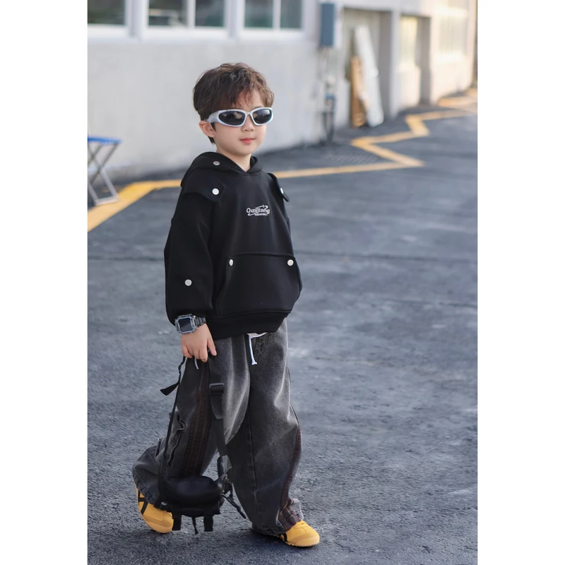 【现货】伟伟同款【无名星火】2024年秋季新款儿童连帽卫衣WW0315