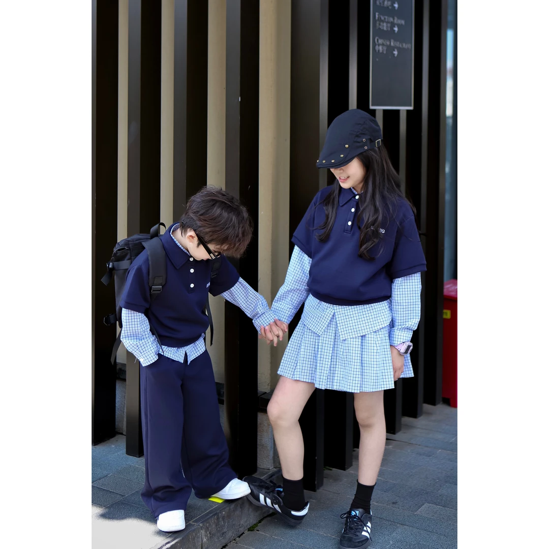 【现货】伟伟同款【别样初秋】2024秋季新款休闲polo短袖长裤WW0358