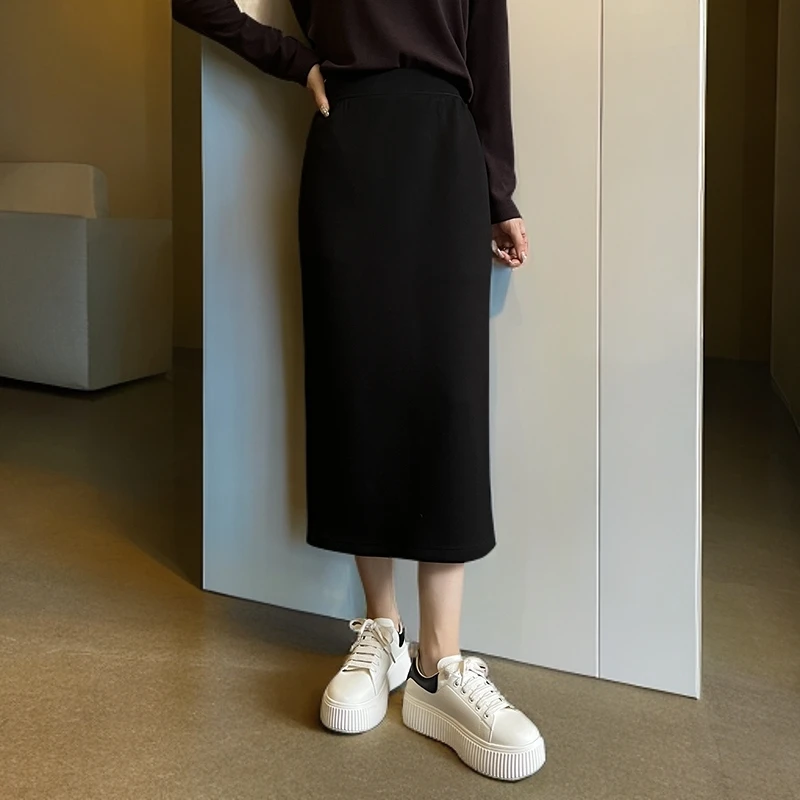 【云柔感纸片裙】春夏秋休闲显瘦半身裙定制果冻系列弹力女2024秋季