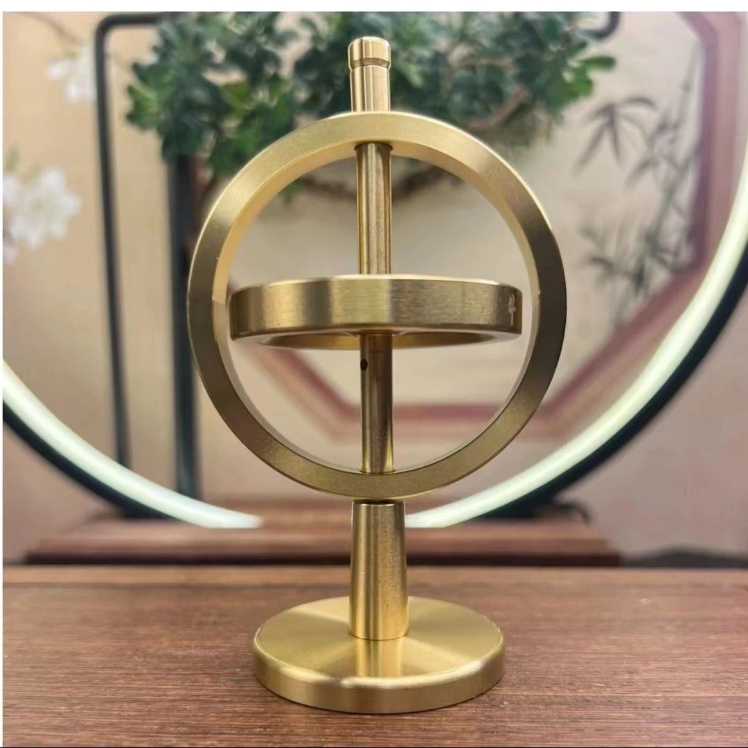 新款牛转乾坤悬浮陀螺手把件旋转创意玩具解压神器摆件工艺品