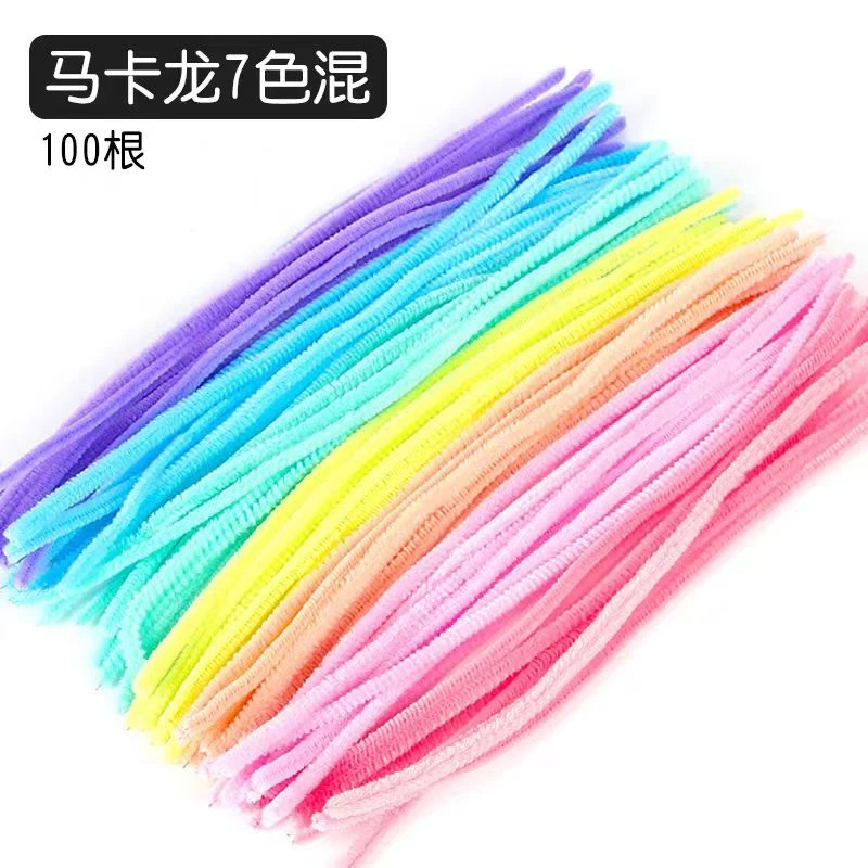 扭扭棒花束材料diy儿童手工加密毛根条6mm马克龙超密兴趣工厂多色