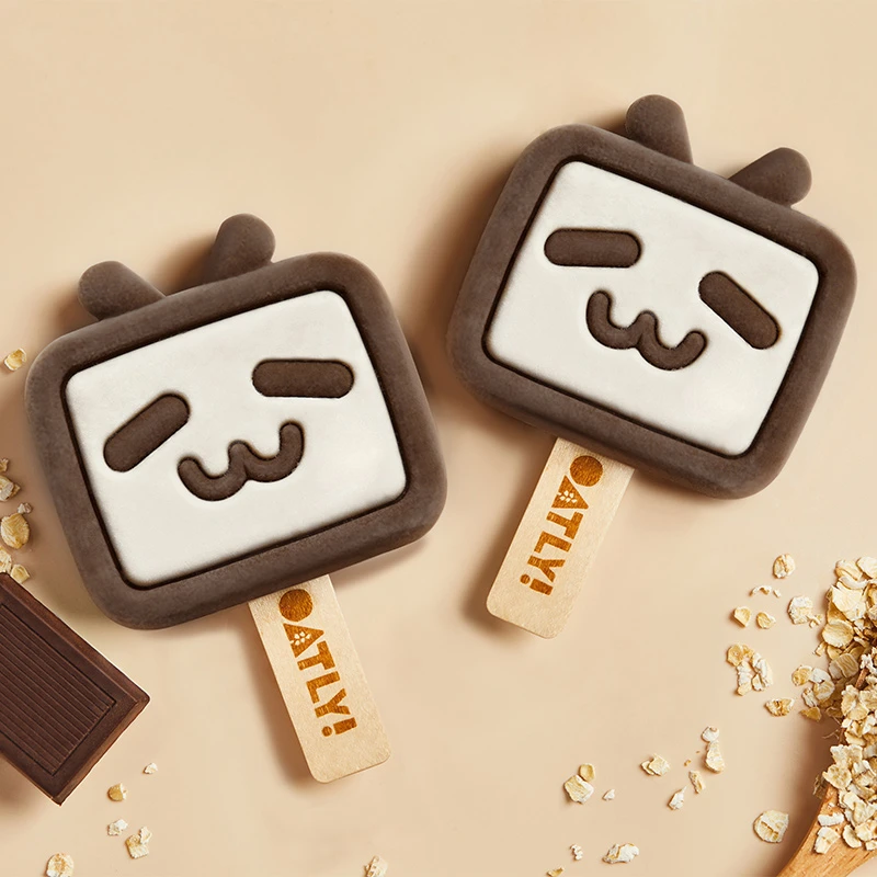 【新品推荐dr】OATLY&小电视联名雪糕可可燕麦冰糕植物冰激凌10支