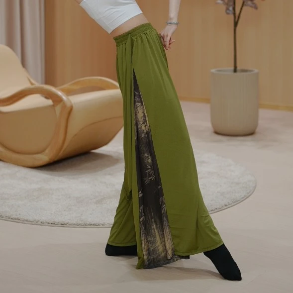 8062 D秋款现代舞练功服宽松飘逸阔腿裤古典舞长裤舞蹈服形体服女