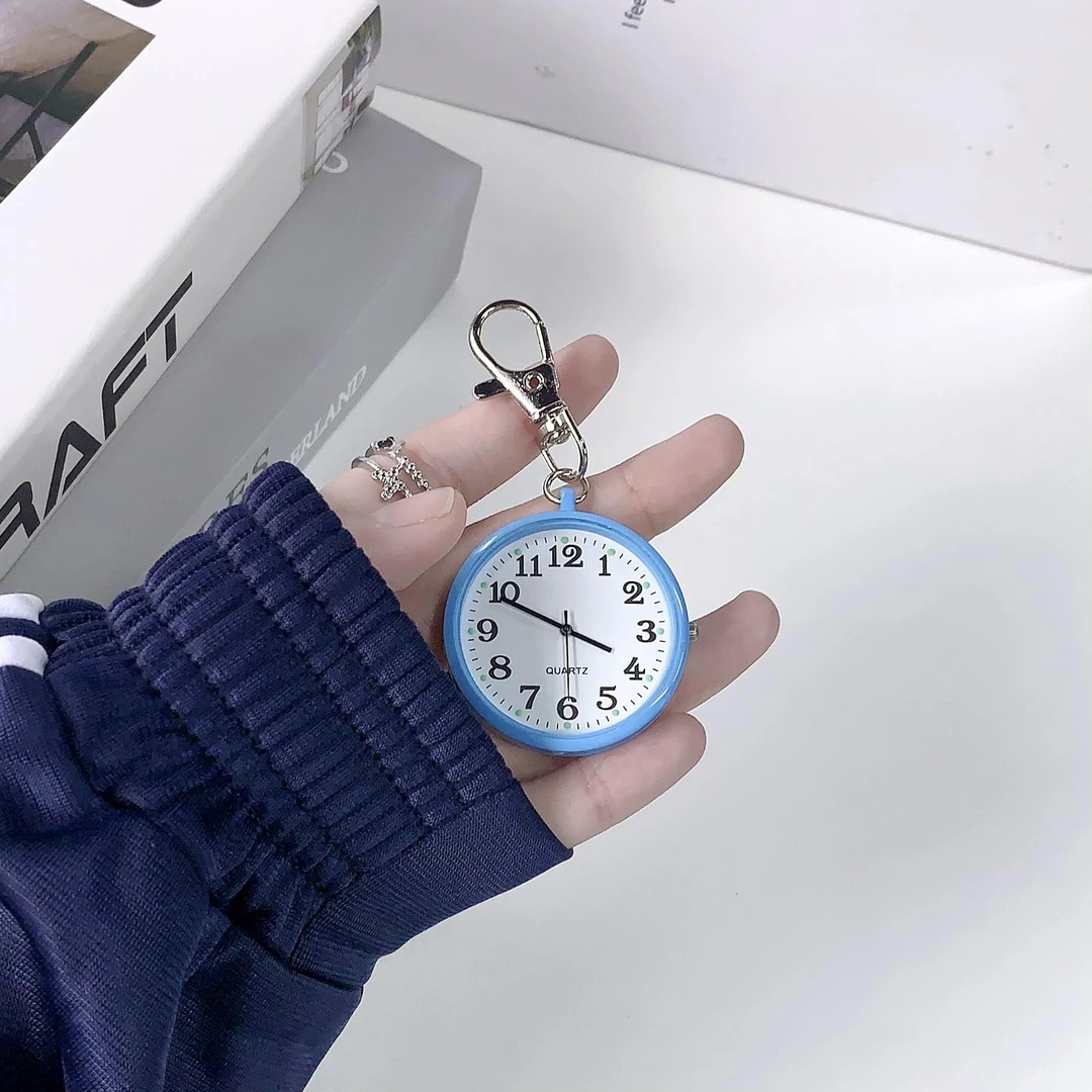 考试表学生钥匙扣数字手表女生怀表静音专用大学高颜值防水护士表
