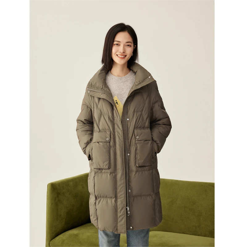 23【新品现货】古木夕羊时尚简约羽绒服休闲宽松加厚保暖GD27001127