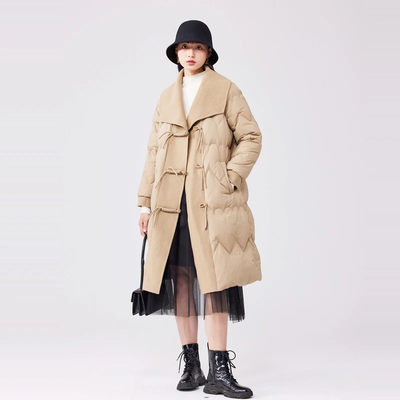 1026【新品现货】23年冬季毛领时尚加厚外套保暖羽绒服GD27001138