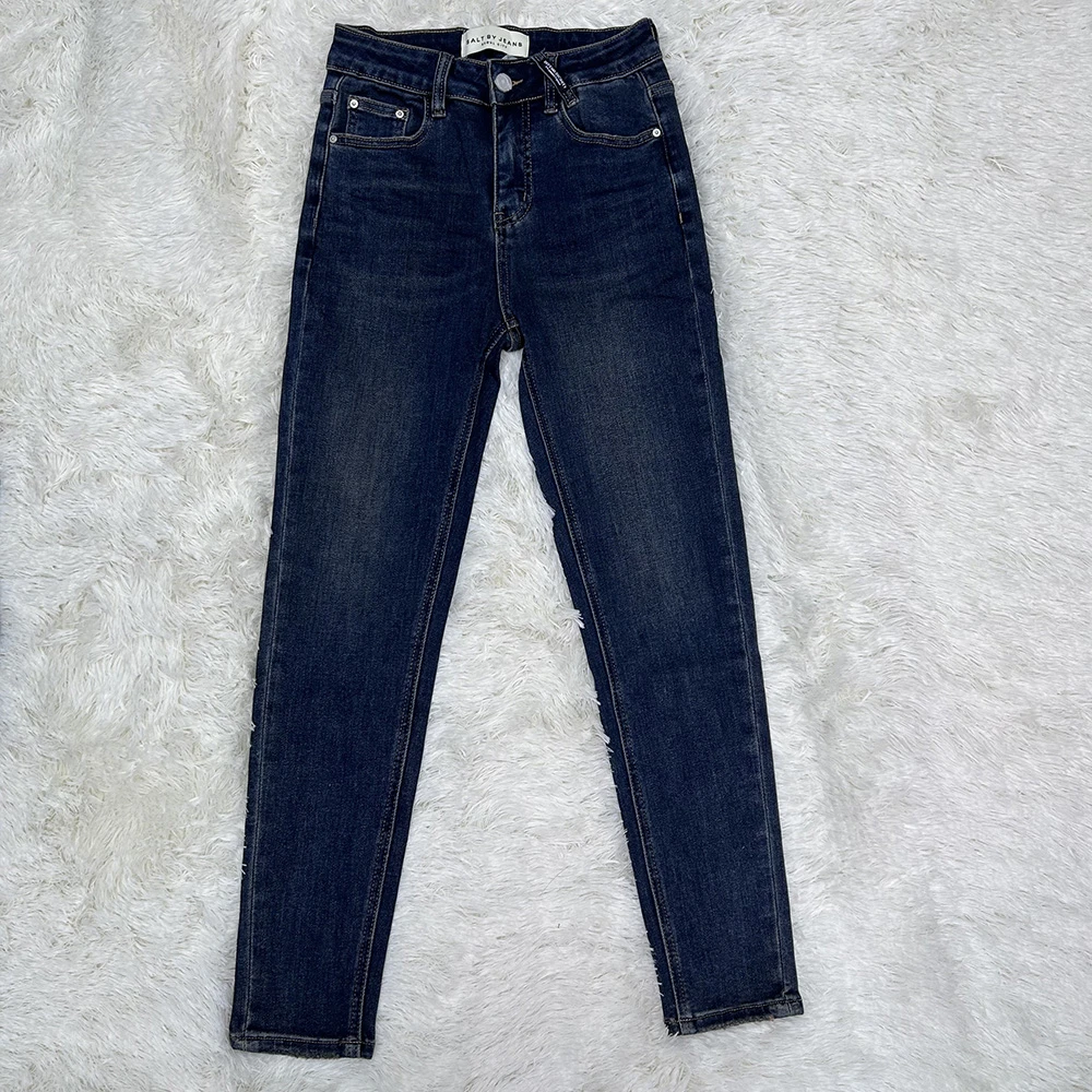 8399#新款修身弹力小脚裤女紧身牛仔铅笔长裤