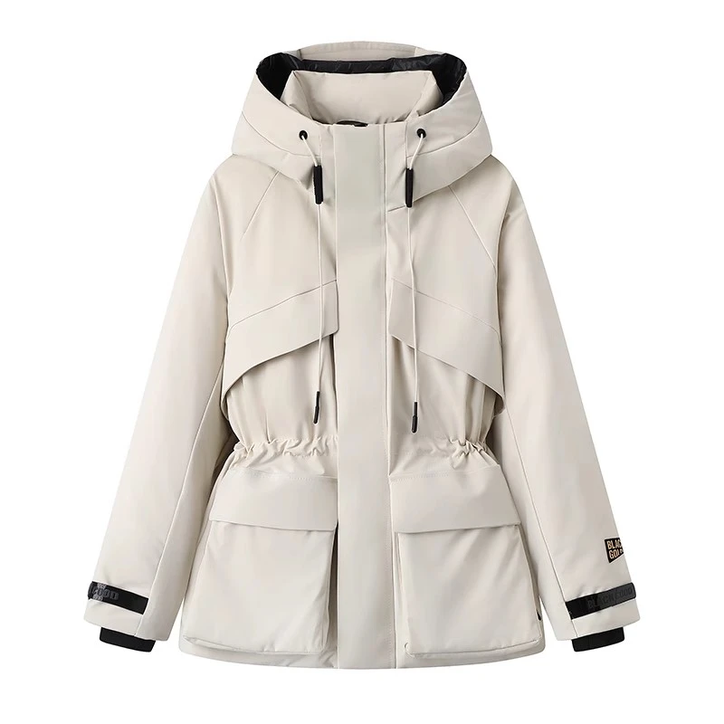 高版本黑金90鹅绒羽绒服女风壳4.0户外显瘦加厚派克服冲锋衣外套