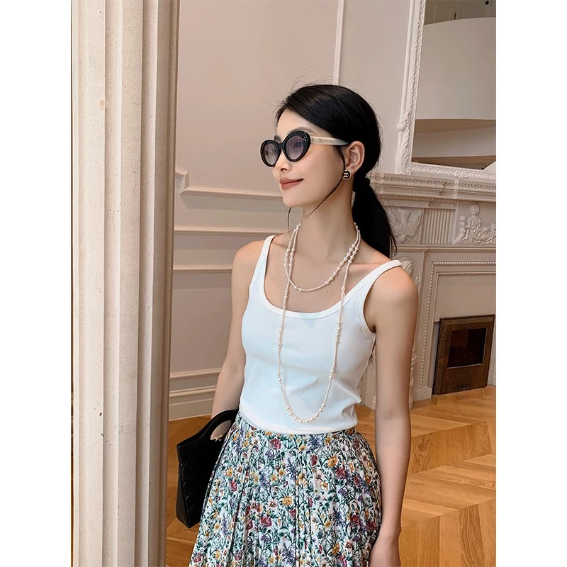 杨小妖微笑背心 品质高弹显瘦夏外穿百搭吊带女新款打底针织