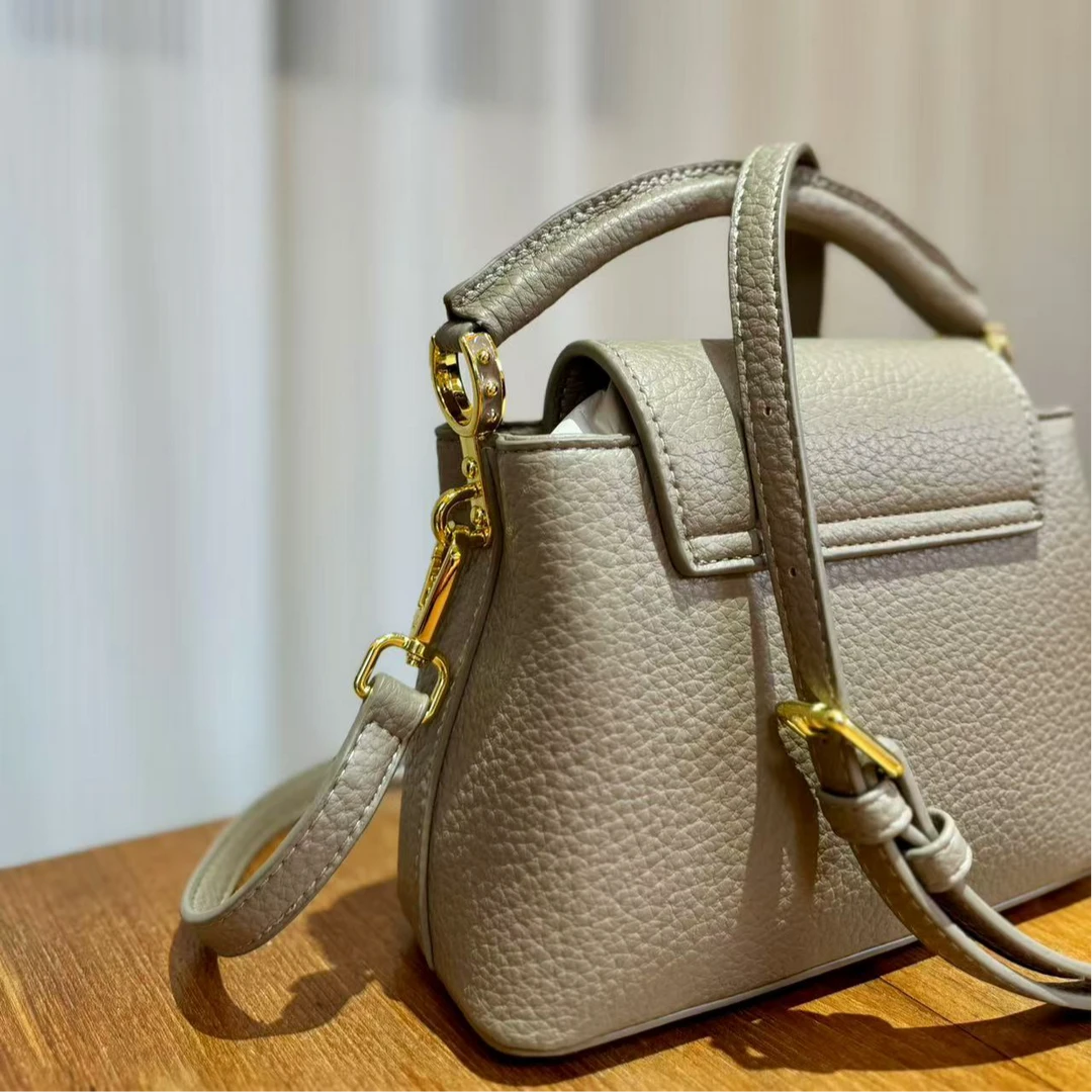 HIRMRIS手工真皮包21-550957-大象灰   外V露小号