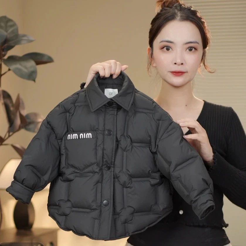 儿童棉服新款男童2024韩版冬季加厚纯色保暖棉衣儿童外套棉袄洋气