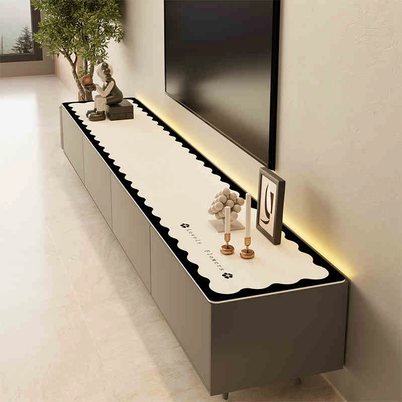 轻奢高级感电视柜桌垫长条台面保护垫防水防滑免洗鞋柜餐边柜桌垫