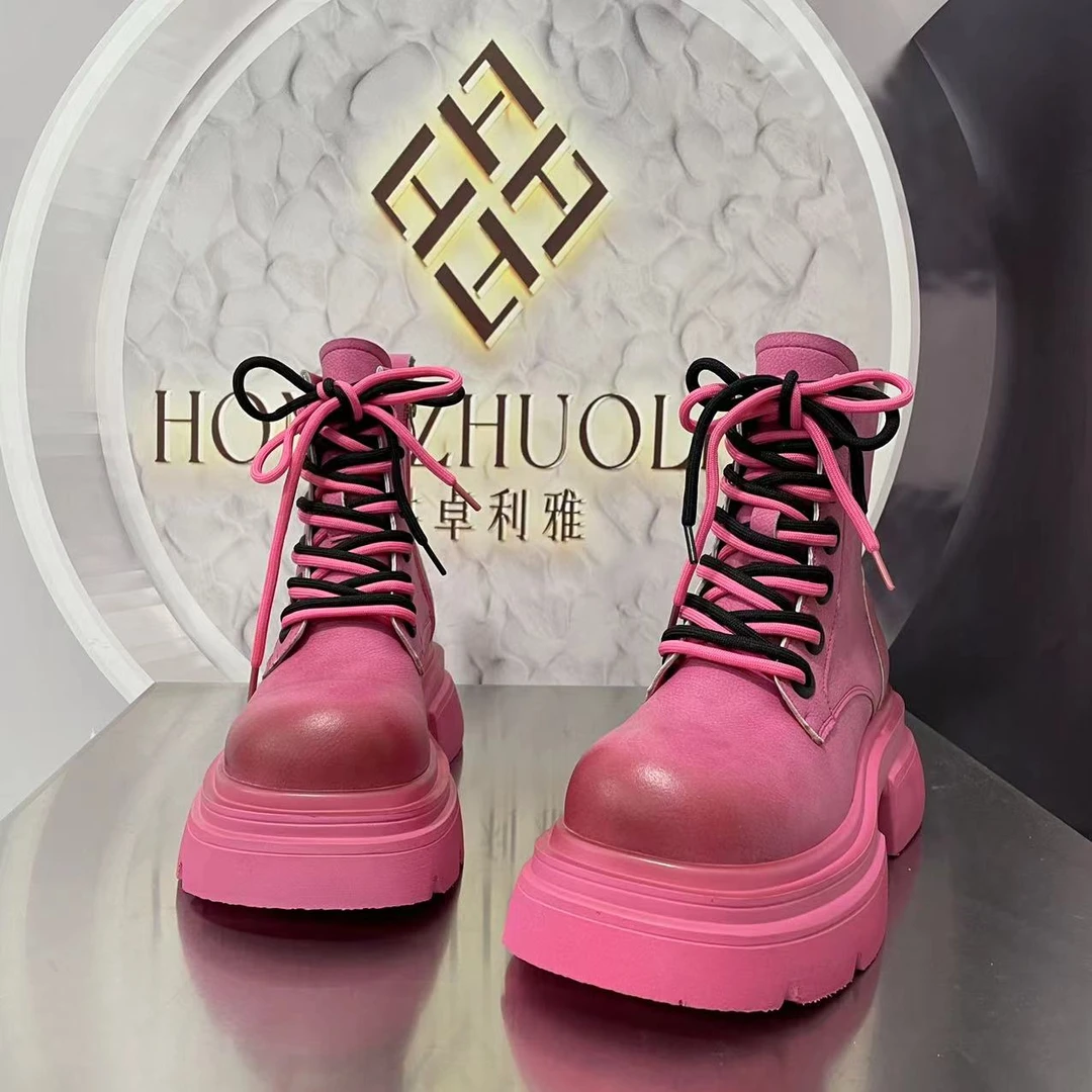 188-22棉新款上新2023冬款新品棉里时尚精品百搭马丁靴中筒潮流