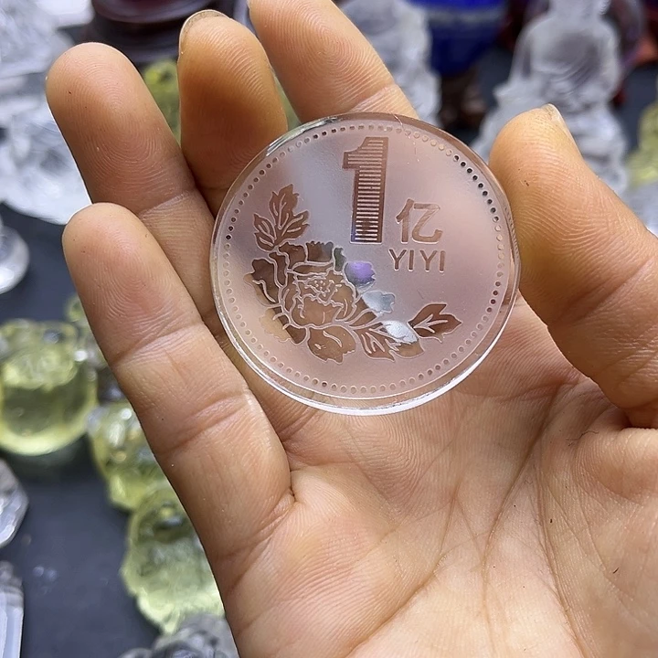 水晶摆件未镶嵌舊***懐摆件