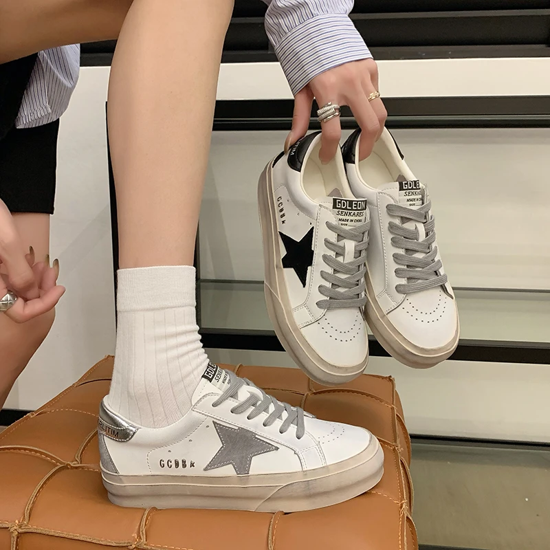 【酒窝专属】阿佰丽复古做旧脏脏鞋休闲百搭运动时尚平底板鞋CA1882