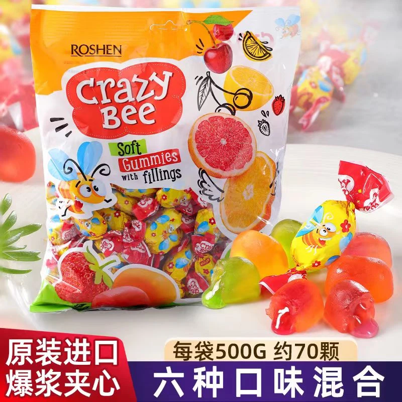 如胜疯狂小蜜蜂水果味凝胶糖果