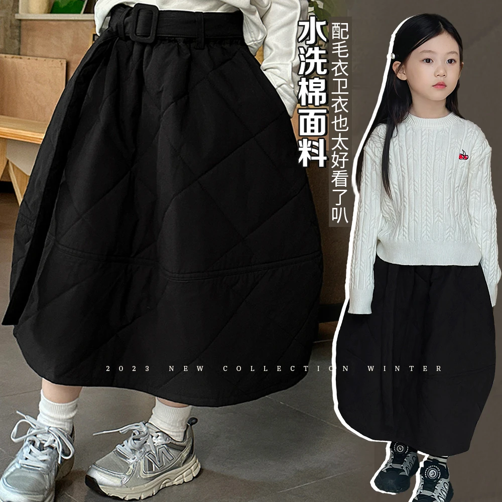 【黑月光】奶油kids女童半身裙2023秋冬裙子宝宝洋气短裙K1960