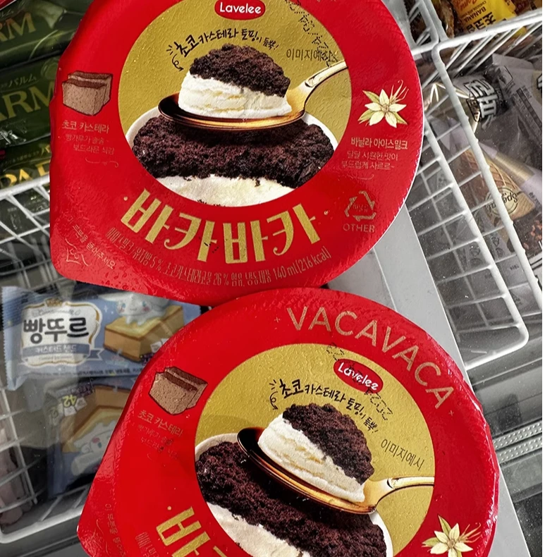 韩国乐飞利巧克力蛋糕冰淇淋冰激凌雪糕桶装整箱批枇发散装杯装