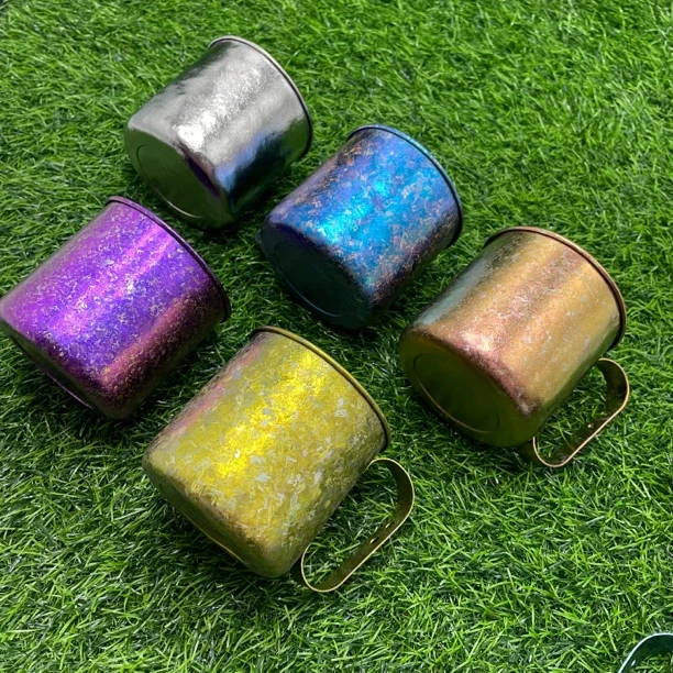 320ml纯钛马克杯 大冰花超轻儿童马克杯 户外幼儿园马克杯