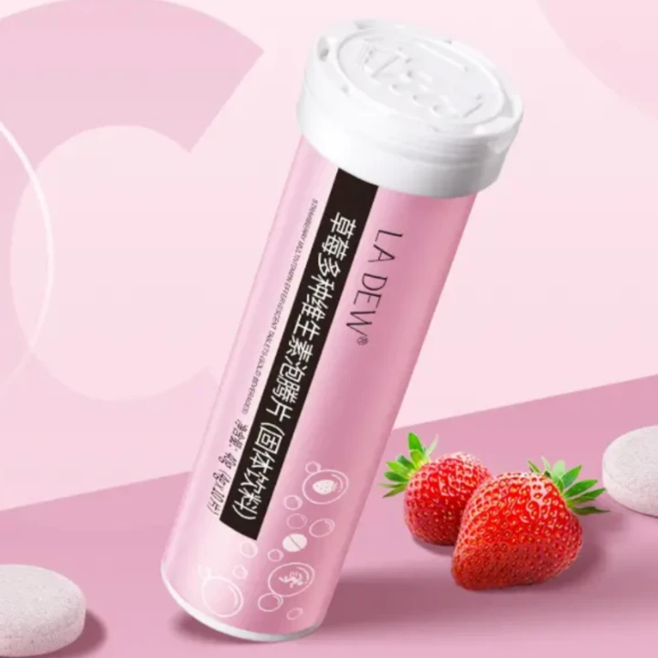 【芳贤推荐】魔胴草莓复合多种VC泡腾片沸腾片饮料4g*10片