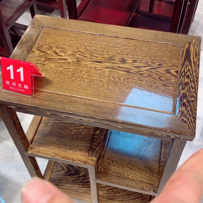 【闪购商品】鸡翅木类成套家具置物架11