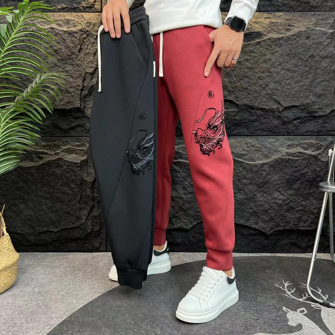 8033男士冬季加绒裤子休闲裤百搭潮流