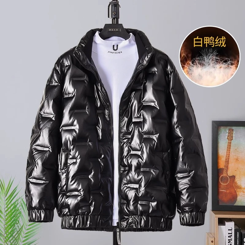 冬季新款男士大码羽绒服潮牌宽松加肥加大加厚保暖外套PC140901