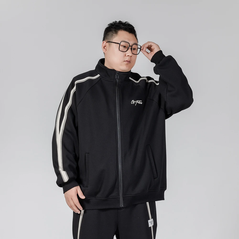 【加绒夹克】加厚大码外套休闲宽松潮流立领时尚男士PC343315