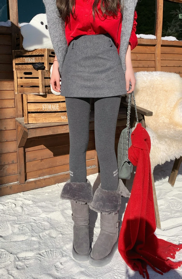 SISTER姐妹家【沉鱼落雁】冬季新品显瘦遮胯呢料带腰包加厚短半身裙