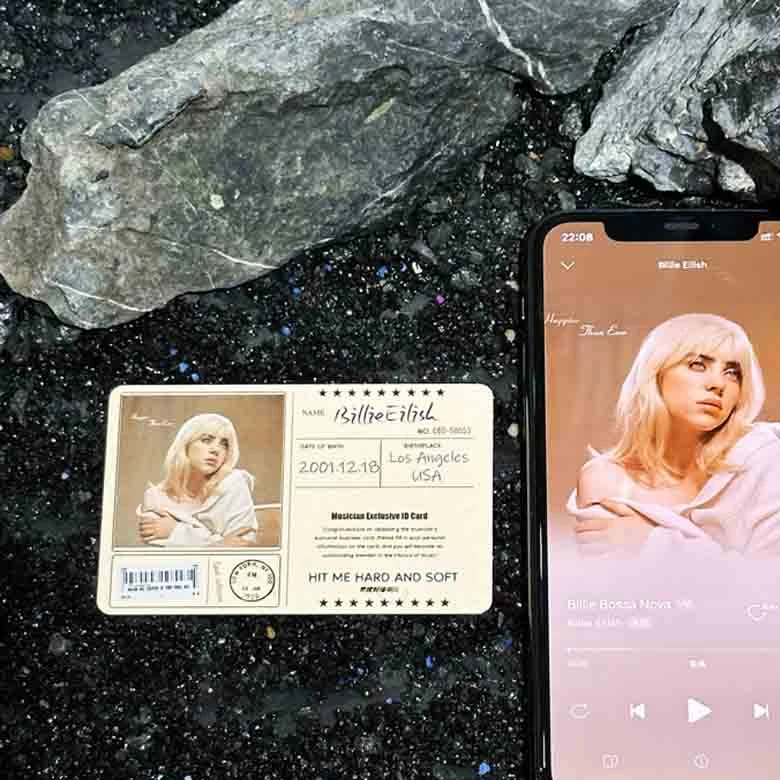 灵魂对撞潮玩收藏卡原创Billie Eilishnfc音乐歌手卡证卡片收藏卡