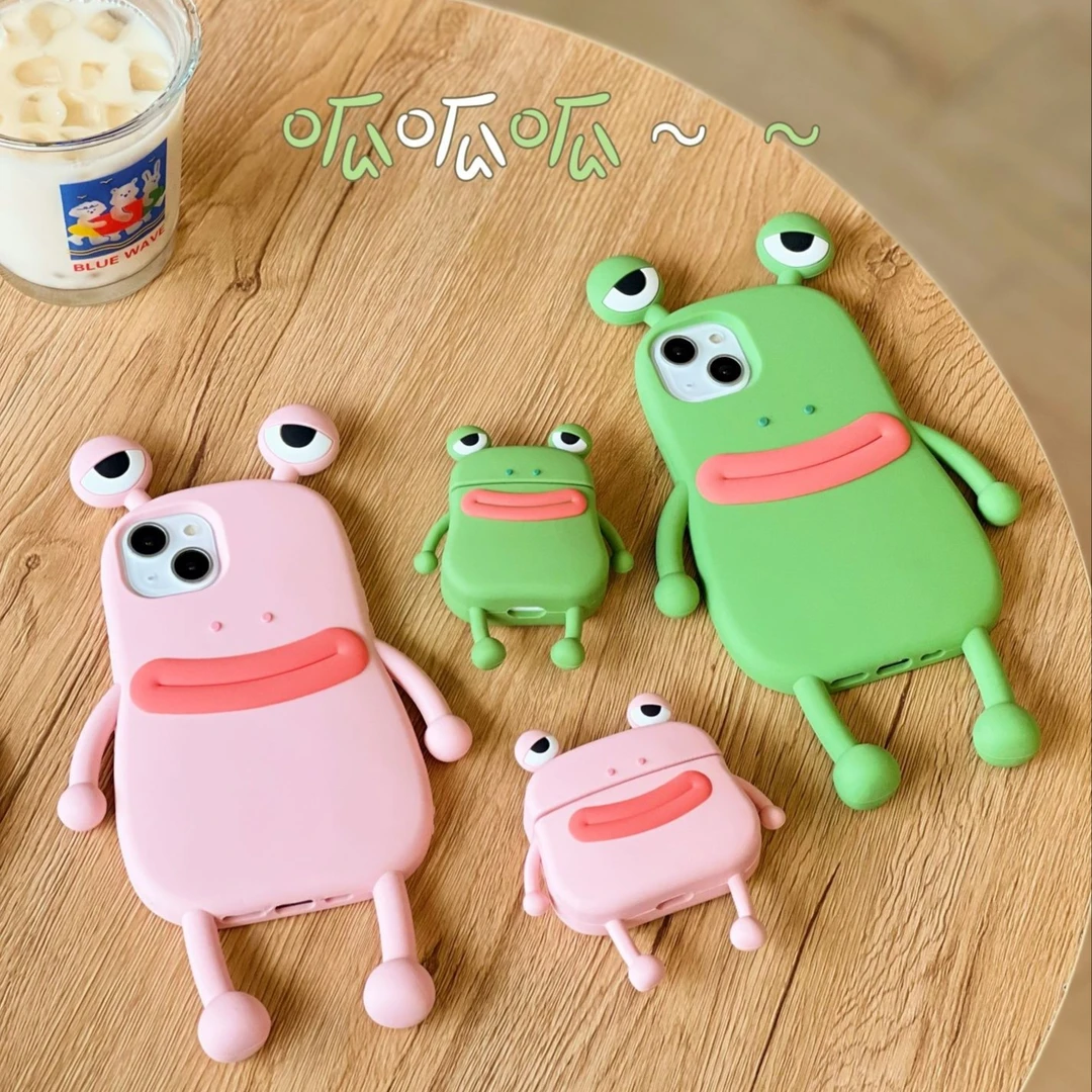 偷偷藏不住同款青蛙手机壳适用苹果iPhone14液态硅胶华为P40防摔