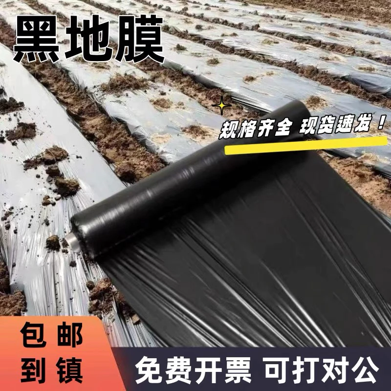 农用种植加厚抗老化黑地膜塑料薄膜除草保温保湿防草地膜农用薄膜