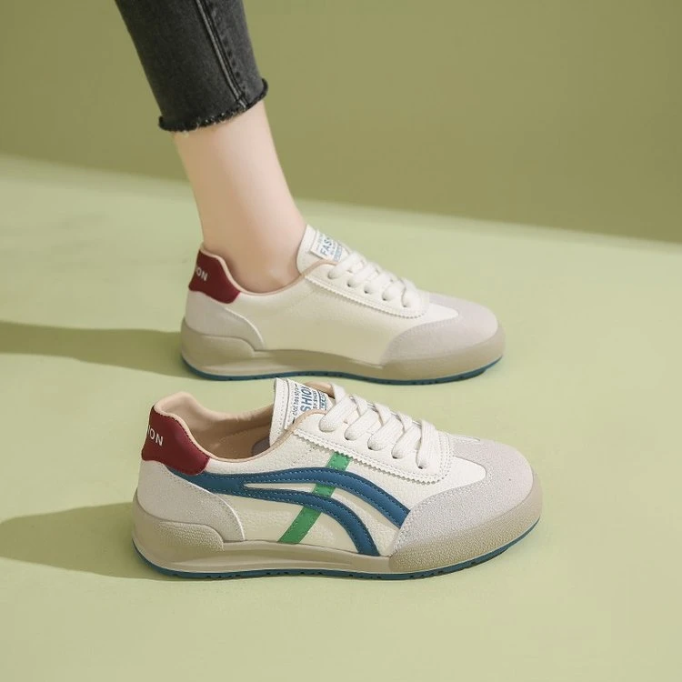 德训2025春秋新款百搭平底小白运动鞋软底韩版鞋子女款夏季休闲鞋