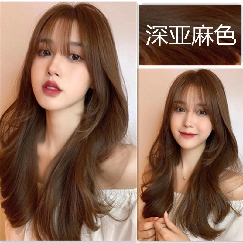 【买1送1】深亚麻色染发膏剂植物天然纯自己染头发流行色显白不伤发