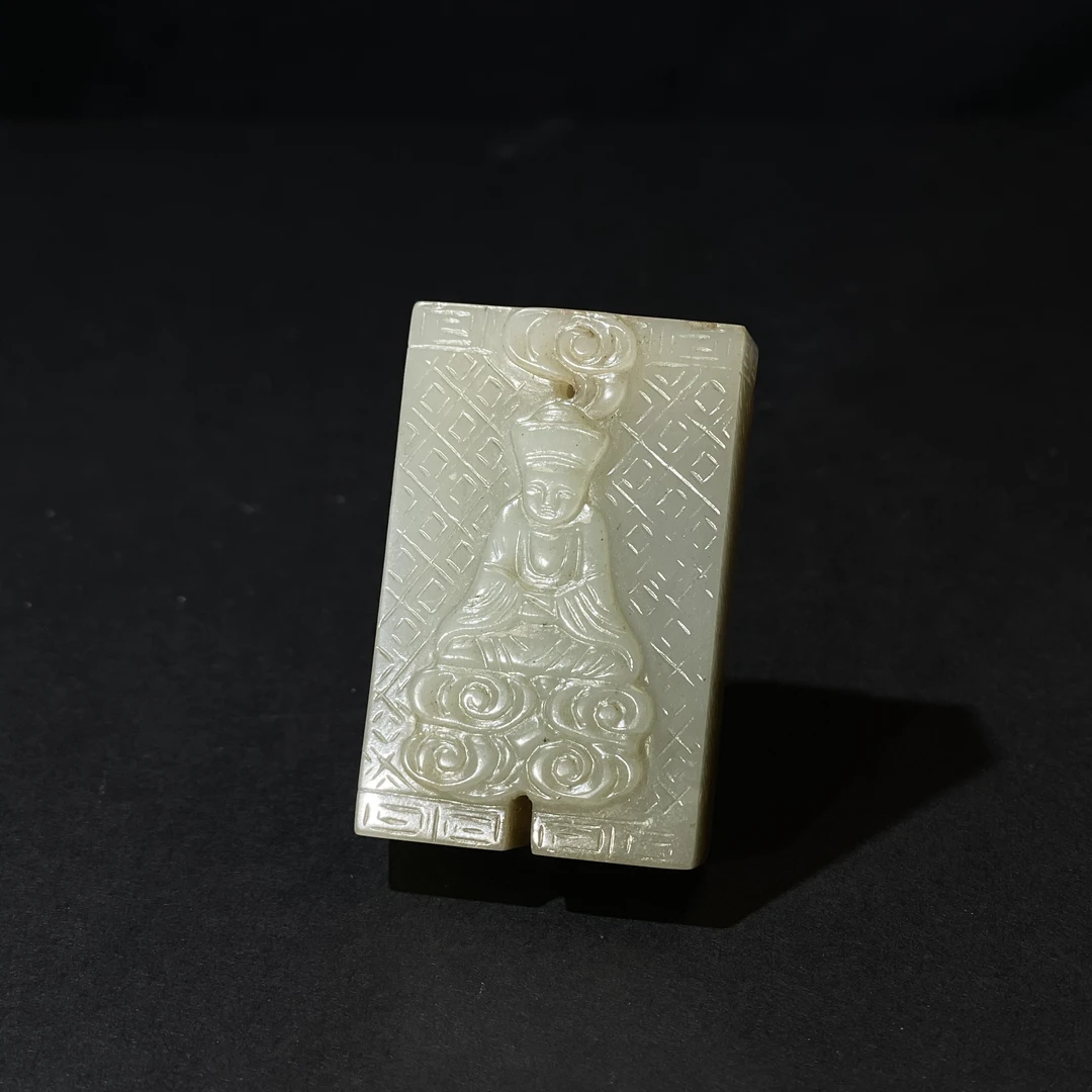 和田玉佛像双联勒子