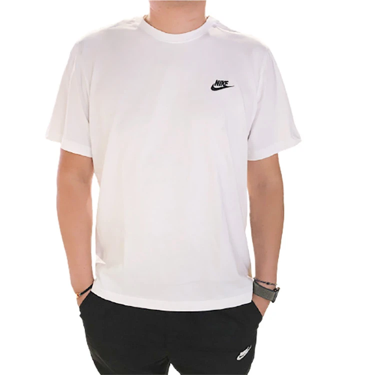 NIKE/耐克男子夏季休闲圆领白色短袖AR4999101