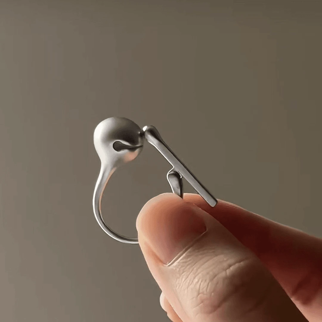 【木鱼功德戒指】解压可按动功德木鱼戒指敲敲烦恼全消创意设计指环