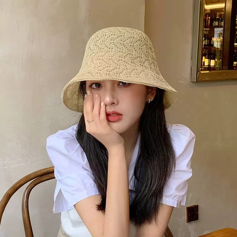 时尚双面渔夫帽女韩版百搭遮阳帽夏季薄款透气遮脸防晒帽太阳帽