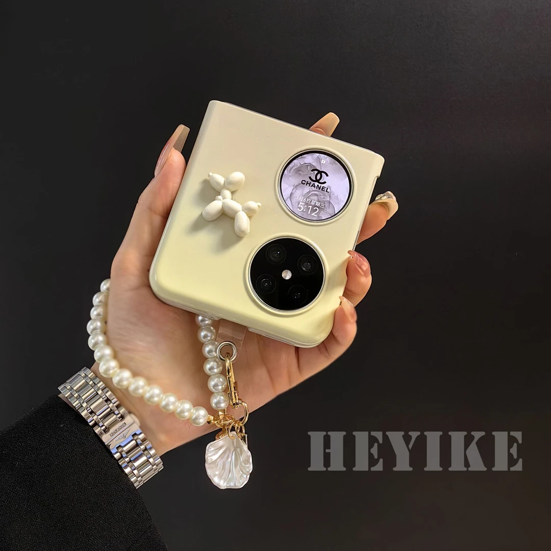 马卡龙晕染华为Pocket2手机壳折叠p50pocket女款可爱手链保护套硬