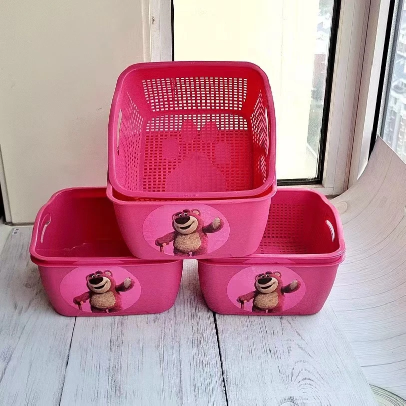 草莓熊洗菜篮双层家用洗菜盆厨房加厚淘米菜篮子水果篮