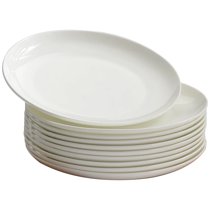 【月光】吐骨碟骨瓷景德镇陶瓷盘子菜盘家用炒菜餐具中式简约圆形