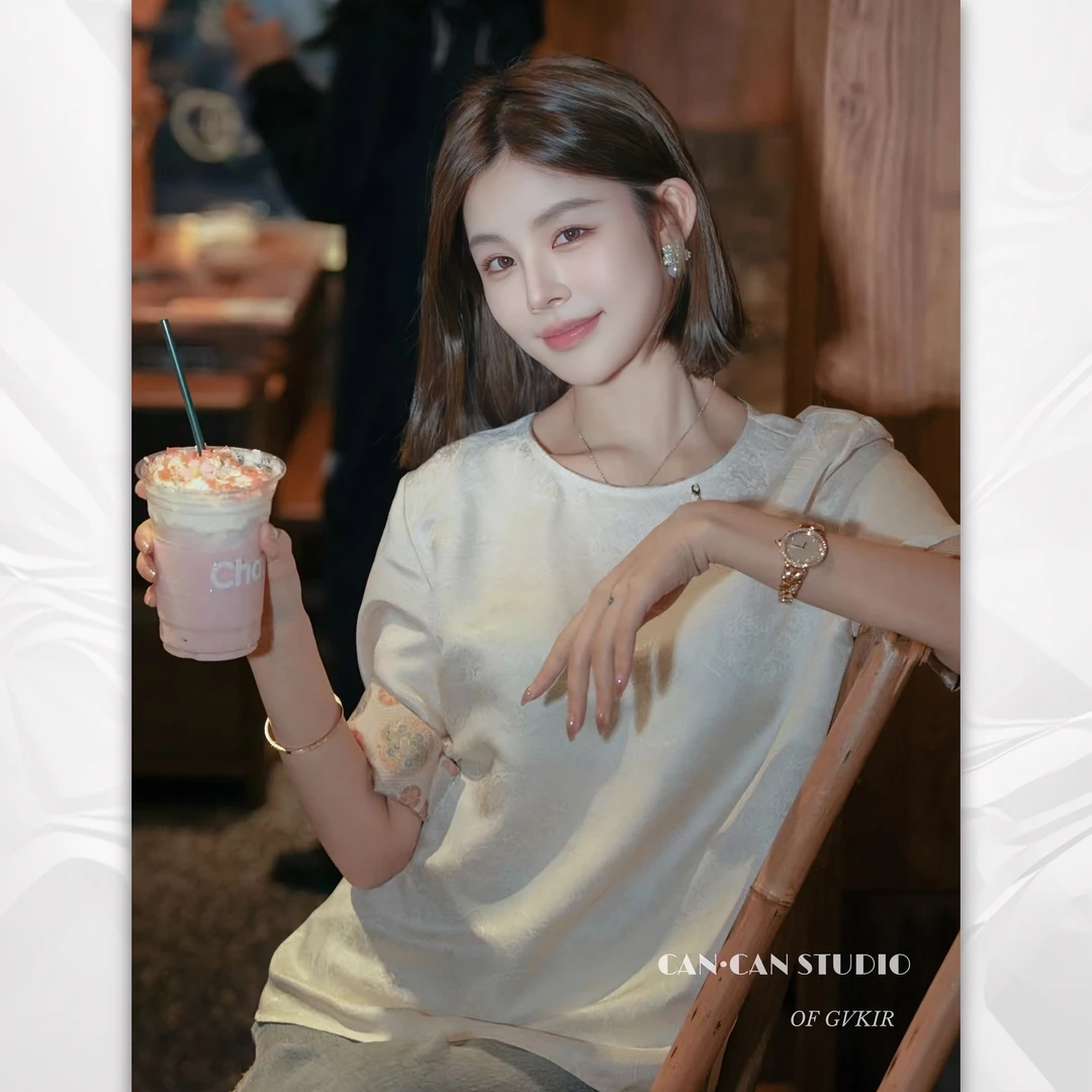 GVKIR【春江月】灿灿新国风新中式宽松夏季上衣G77030