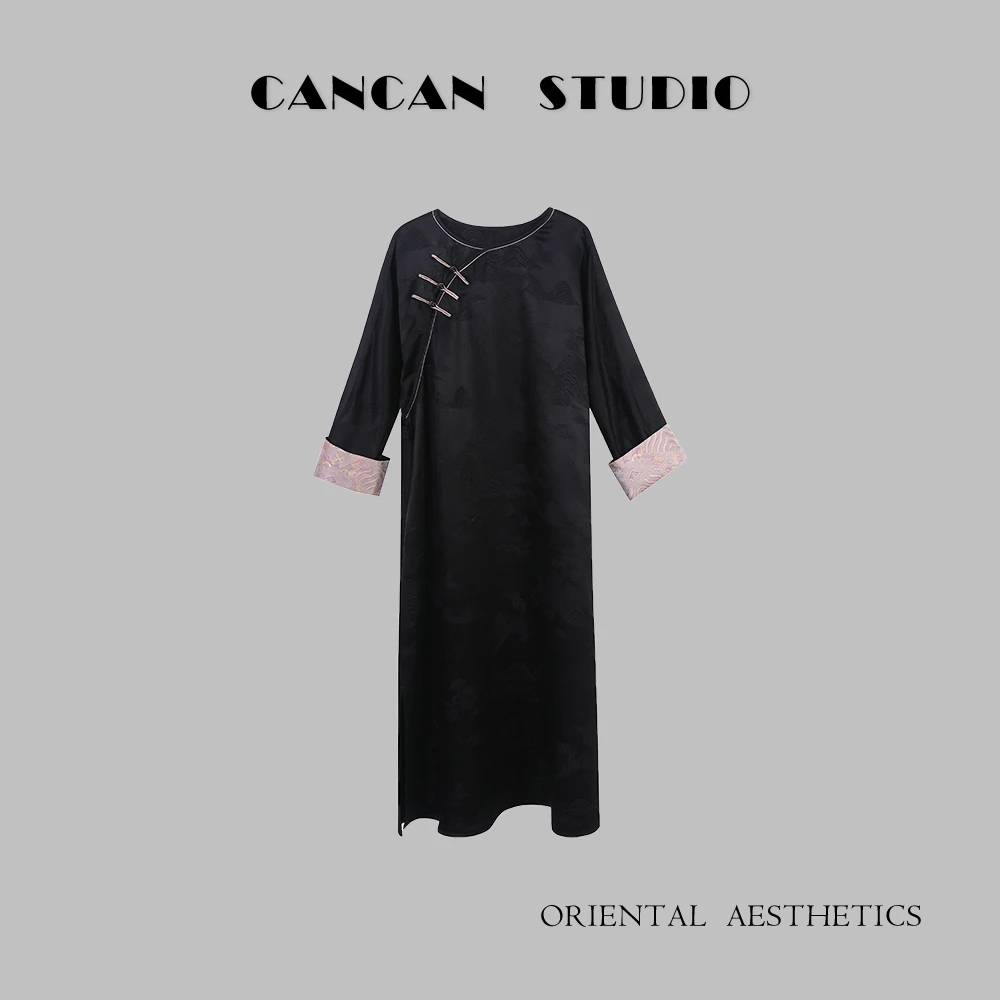 GVKIR【清川】灿灿新国风新中式原创设计秋季连衣裙G334006