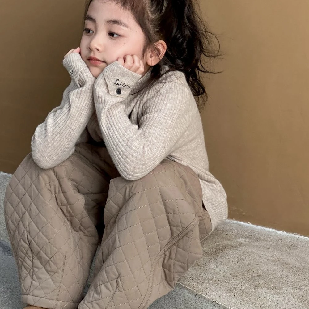 男女童毛衣春秋款25新款中大童针织打底衫半高领洋气时髦女孩上衣