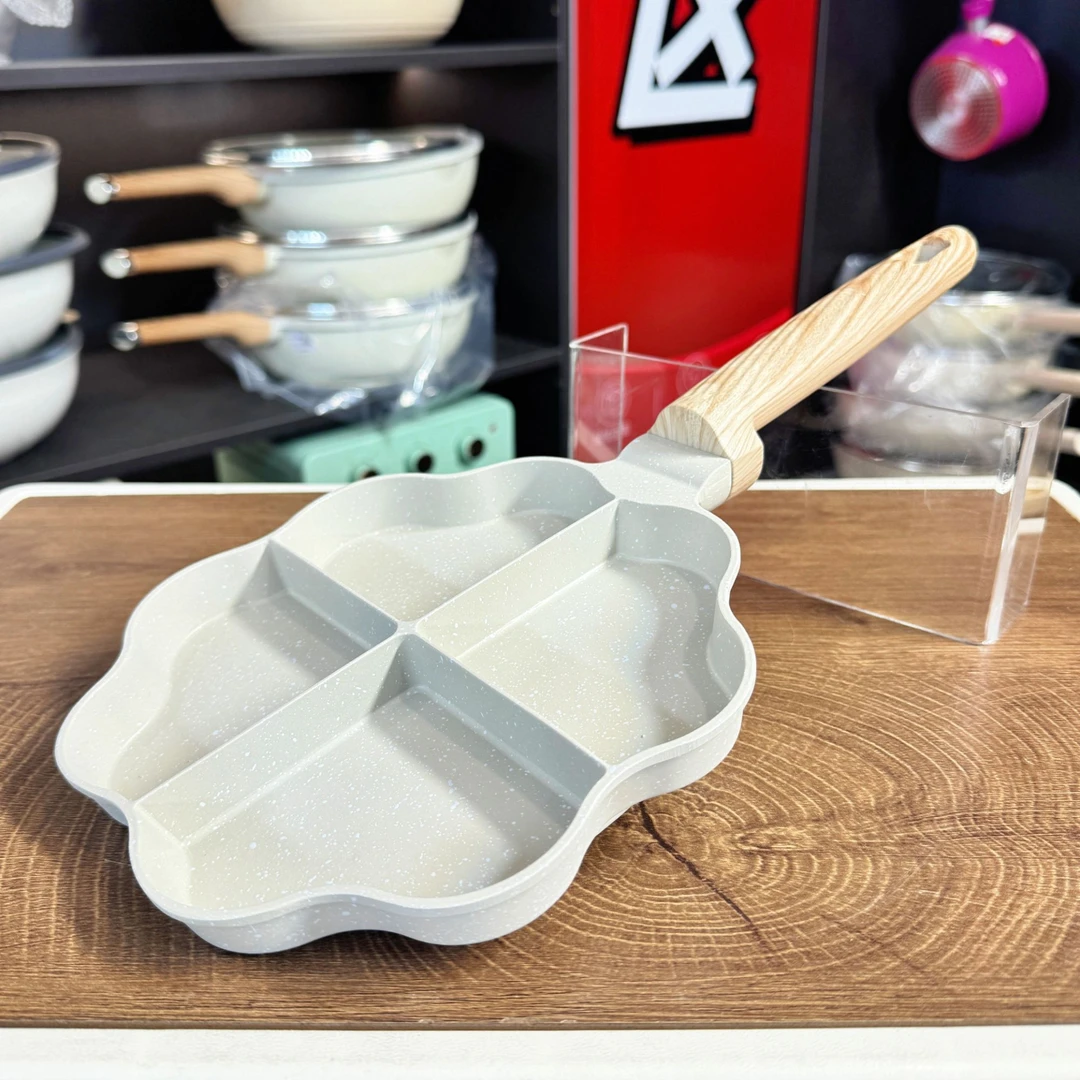 swan homes施华洛白色麦饭石爱心煎蛋盘