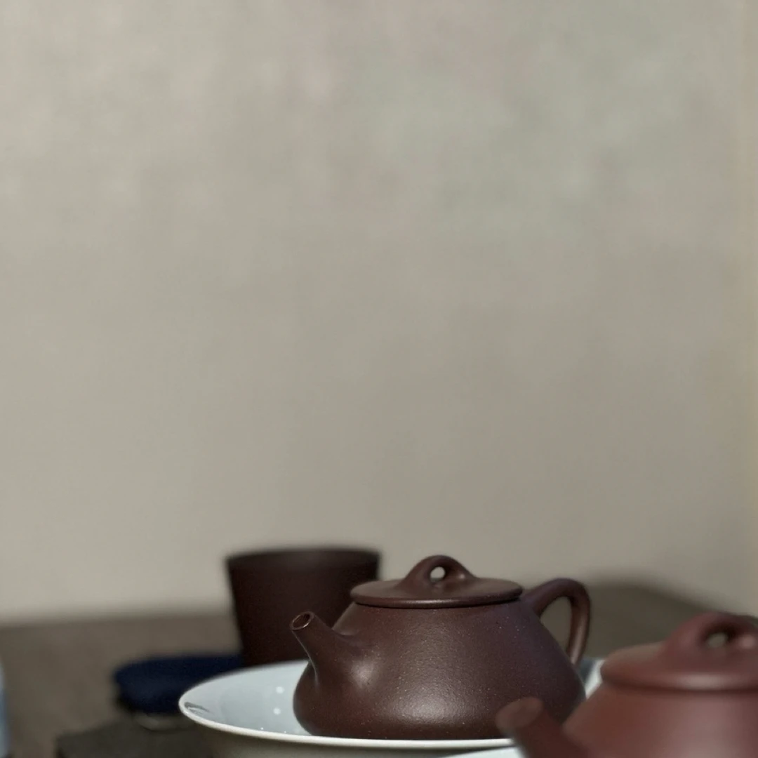 【平盖石瓢】四号井底槽青金砂隐现款壶