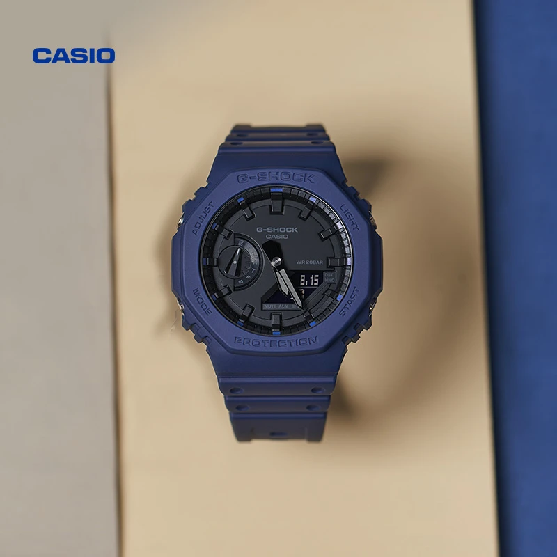 Casio/卡西欧GA-2100经典多功能双显潮流百搭石英手表男女腕表