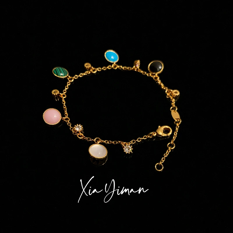 铜合金手链 【夏一曼】 新款彩色手链